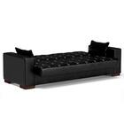 Sofá Cama Para Sala De Estar Lisboa Couríssimo Preto - Ibiza