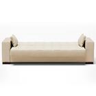 Sofá Cama Para Sala De Estar Lisboa Veludo Off White - Ibiza