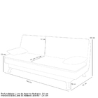 Sofá Cama Para Sala De Estar Quarto 193cm Lia M03 Veludo Rosê