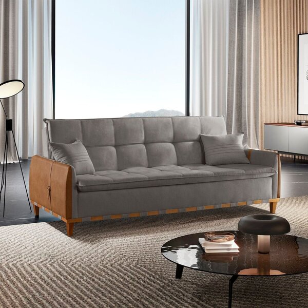 Sofá Cama Para Sala De Estar Ref 43 - 2501-b Firenze Cinza