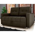 Sofá Cama Para Sala De Estar Remy Veludo Maserati Marrom