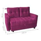 Sofá Cama Para Sala De Estar Remy Veludo Turkey Marsala