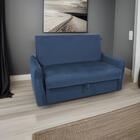 Sofá Cama Para Sala De Estar Zaia Com Baú Veludo Matrix