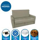 Sofá Cama Para Sala De Estar Zaia Com Baú Veludo Matrix