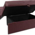 Sofá Cama Para Sala De Estar Zaia Com Baú Veludo Matrix