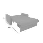 Sofá Cama Para Sala De Estar Zaia Com Baú Veludo Matrix