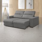 Sofá Cama Para Sala Positano Retrátil 182 Cm 3 Lugares Cinza