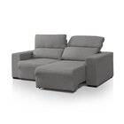 Sofá Cama Para Sala Positano Retrátil 182 Cm 3 Lugares Cinza