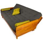 Sofá Cama Paris Acquablock Chumbo Em Madeira Maciça Alto Padr