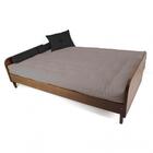 Sofá Cama Paris Acquablock Fendi Madeira Maciça Cor Imbuia