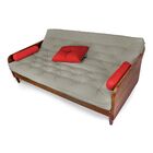 Sofá Cama Paris Acquablock Fendi Madeira Maciça Cor Imbuia