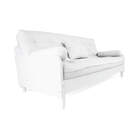Sofá Cama Paris Ripado Branco Acquablock Branco Off Madeira N