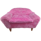 Sofa Cama Pet Luxo Cachorro Caes Gato Princesa Aveludado Cami