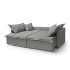 Sofá Cama Portinari 2 Lugares Retrátil 184 Cm Cinza Escuro