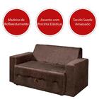 Sofá-cama Pratik 5000 Mamflex Marrom Suede
