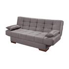 Sofá Cama Premium Retrátil Estofado Espuma D26 Chumbo