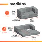 Sofá Cama Puff In Box Flow 3 Em 1 - Smart Pack