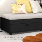 Sofá Cama Puff Preto - Conquista