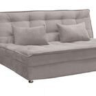 Sofá Cama Reclinável 2 Lugares Penélope - Bege Pena