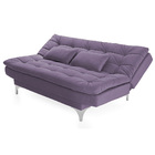 Sofá Cama Reclinável 2 Lugares Pérsia Veludo Lilás