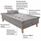 Sofá Cama Reclinável 2 Lugares Sala De Estar Quarto 192cm Lad