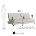 Sofá Cama Reclinável 3 Lugares 188cm Nassau Espresso Móveis L