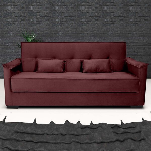 Sofá Cama Reclinável 3 Lugares 206 Cm Daniela Vinho