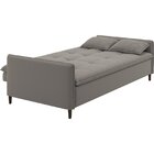 Sofá Cama Reclinável 3 Lugares 213cm Veludo Lima Cinza