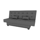 Sofá Cama Reclinável 3 Lugares Laila  Cinza