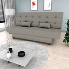 Sofá Cama Reclinável 3 Lugares Laila  Marron Claro