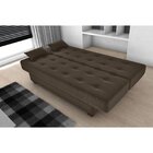 Sofá Cama Reclinável 3 Lugares Laila Matrix Marrom