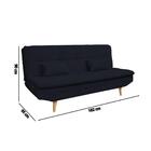 Sofá Cama Reclinável Antonella Em Veludo Light E 2 Almofadas