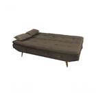 Sofá Cama Reclinável Antonella - Marrom Escuro