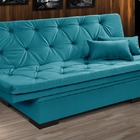 Sofá Cama Reclinável Com Baú Veludo Liso Essencial Multiuso A