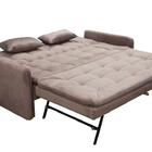 Sofá Cama Reclinável Com Cama Auxiliar Madalena - New Chumbo