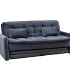 Sofá Cama Reclinável Com Cama Auxiliar Madalena - Veludo Chum