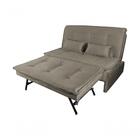 Sofá Cama Reclinável Com Cama Auxiliar Velma - New Chumbo Lig