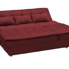 Sofá Cama Reclinável Com Chaise Penelope - Veludo Vinho