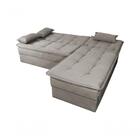 Sofá Cama Reclinável Dafne Com Chaise - Castor Maserati