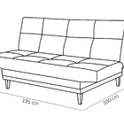 Sofá Cama Reclinável Funcional Para Sala E Quarto Preto