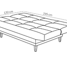 Sofá Cama Reclinável Funcional Para Sala E Quarto Preto