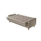 Sofá Cama Reclinável Kairos Bege/cru