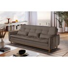 Sofá Cama Reclinável Kairos Marrom Claro