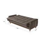 Sofá Cama Reclinável Kairos Marrom Claro