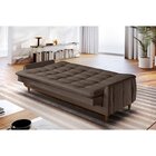 Sofá Cama Reclinável Kairos Marrom Claro