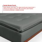 Sofá Cama Reclinável Santorini Com Puff Veludo Moderno Cinza