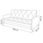 Sofá Cama Reclinável Yara 3 Lugares 2,08m Suede Verde Premium