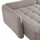 Sofá Cama Retátil E Reclinável Captiva Tecido Linho Cinza 1,8