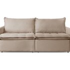 Sofá Cama Retrátil 200 Cm Califórnia Bege