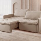 Sofá Cama Retrátil 220 Cm Califórnia Bege